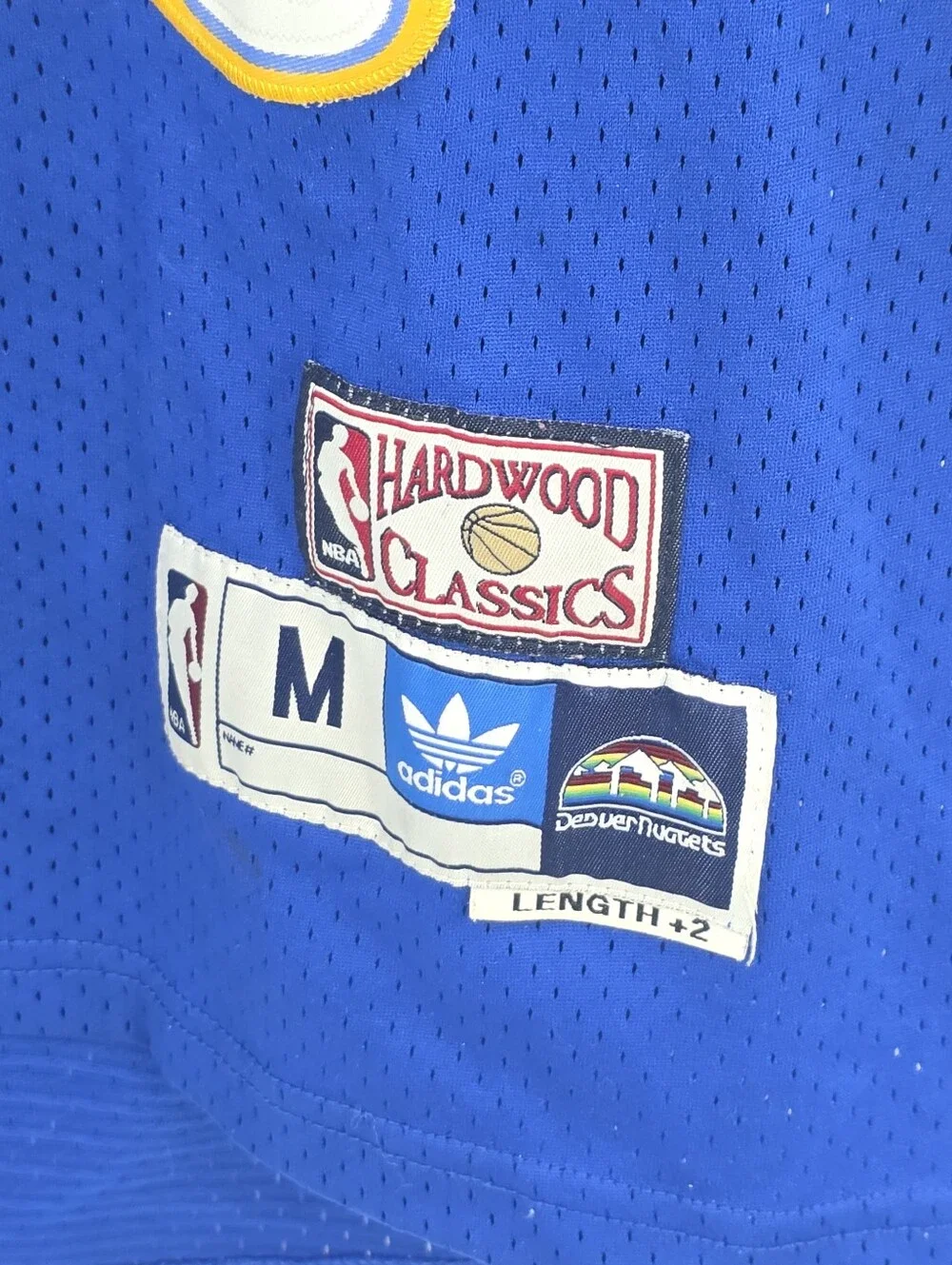 Adidas NBA Hardwood Classics Denver Nuggets Allen Iverson #3 Jersey Blue Medium